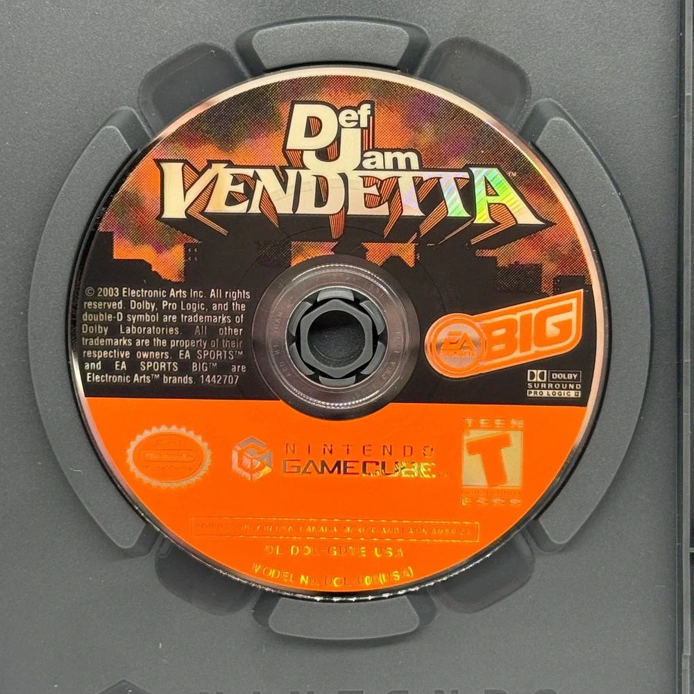 Def Jam Vendetta Nintendo GameCube Black Label Complete CIB Game